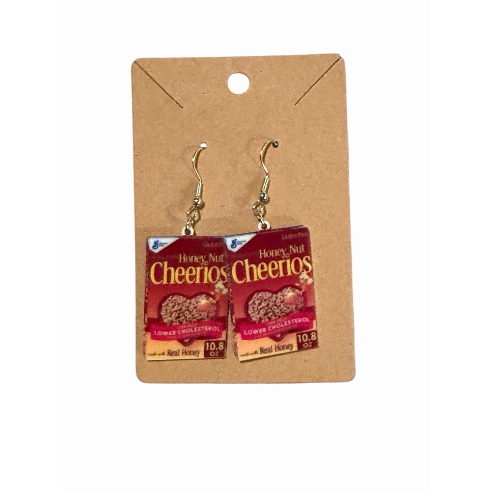 New Novelty Fashion Earrings cereal breakfast food